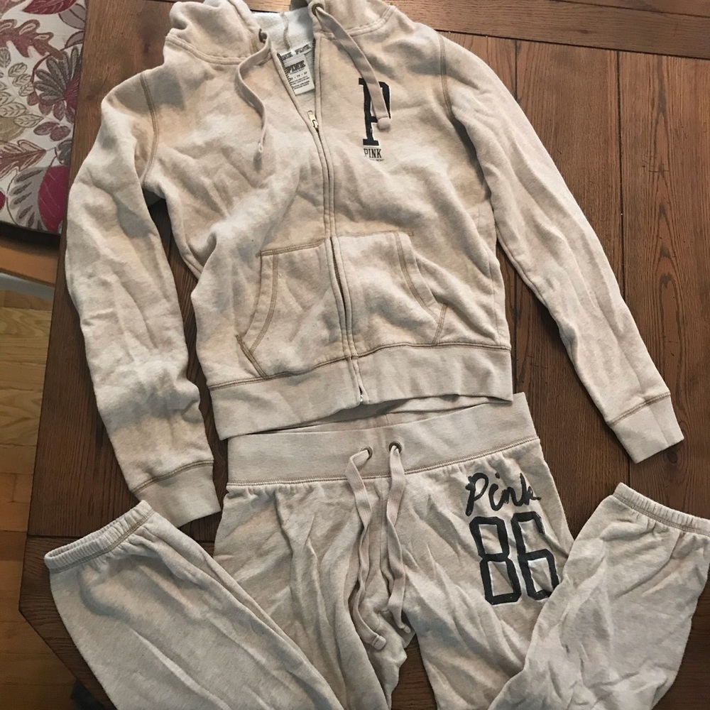 Victoria’s Secret PINK tan sweat suit